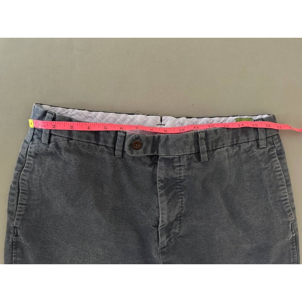 Sid Mashburn Pants Men 35x28 Blue Khaki Brush Heavy Canvas Trousers Garment Dyed - Picture 6 of 9
